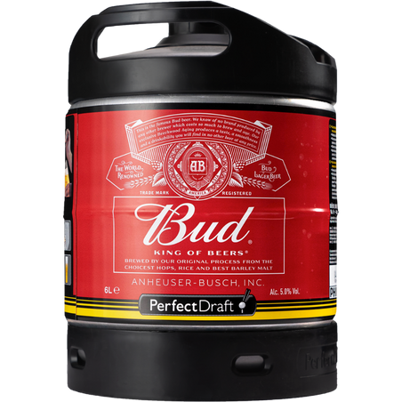 USA BUDWEISER PERFECT DRAFT 6L consigne incluse