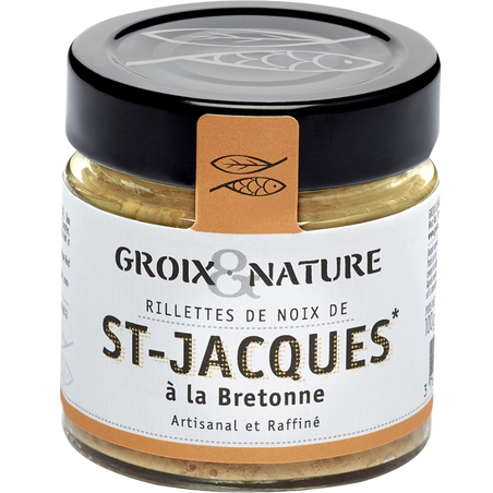 GROIX & NATURE RILLETTES DE NOIX DE ST JACQUES CUISINEES A LA BRETONNE