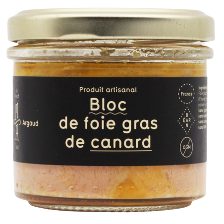 MAISON ARGAUD BLOC DE FOIE GRAS DE CANARD BOCAL 90g