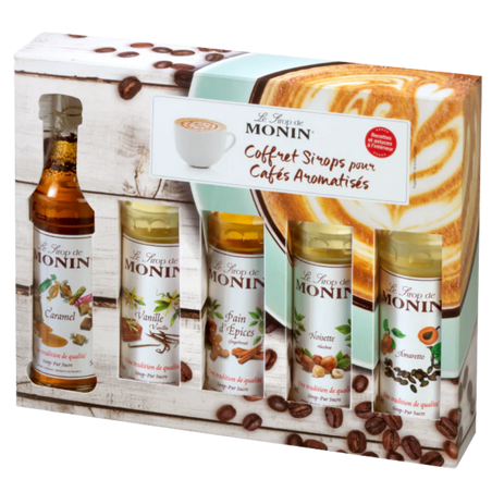 COFFRET SIROPS MONIN POUR CAFE DEGUSTATION