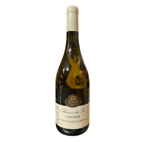 IGP ST GUILHEM LE DESERT VIOGNIER RESERVE DU PIC VIGNOBLE DES 3 CHATEAUX BLANC