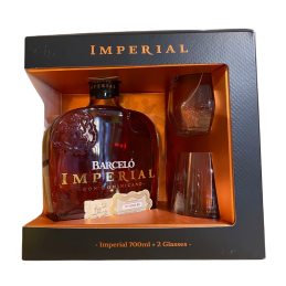 Coffret Ron Barceló Impérial + 2 verres