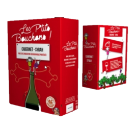 BIB 3L IGP PAYS D'OC CABERNET SYRAH ROUGE LES PETITS BOUCHONS
