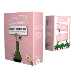 BIB 3L IGP PAYS D'OC CINSAULT GRENACHE ROSE LES PETITS BOUCHONS