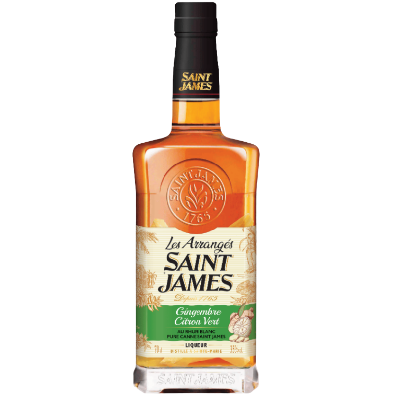 RHUM ARRANGÉ GINGEMBRE & CITRON VERT SAINT JAMES RHUM ARRANGÉ GINGEMBRE & CITRON VERT SAINT JAMES