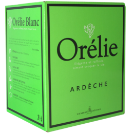 BIB 3 L IGP ARDECHE BLANC LE CUBE ORELIE SAUVIGNON/CHARDONNAY