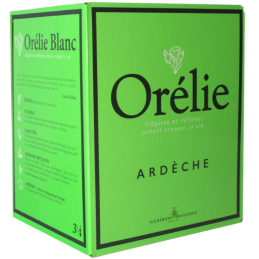 BIB 3 L IGP ARDECHE BLANC LE CUBE ORELIE SAUVIGNON/CHARDONNAY