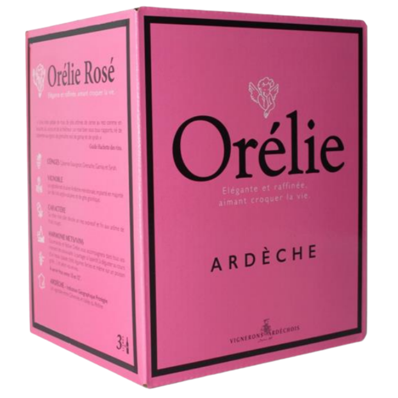 BIB 3 L IGP ARDECHE ROSE LE CUBE ORELIE GAMAY/SYRAH/GRENACHE BIB 3 L IGP ARDECHE ROSE LE CUBE ORELIE GAMAY/SYRAH/GRENACHE