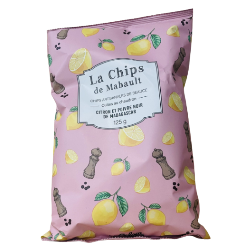 BELSIA CHIPS Citron Poivre "Mahault" 125G