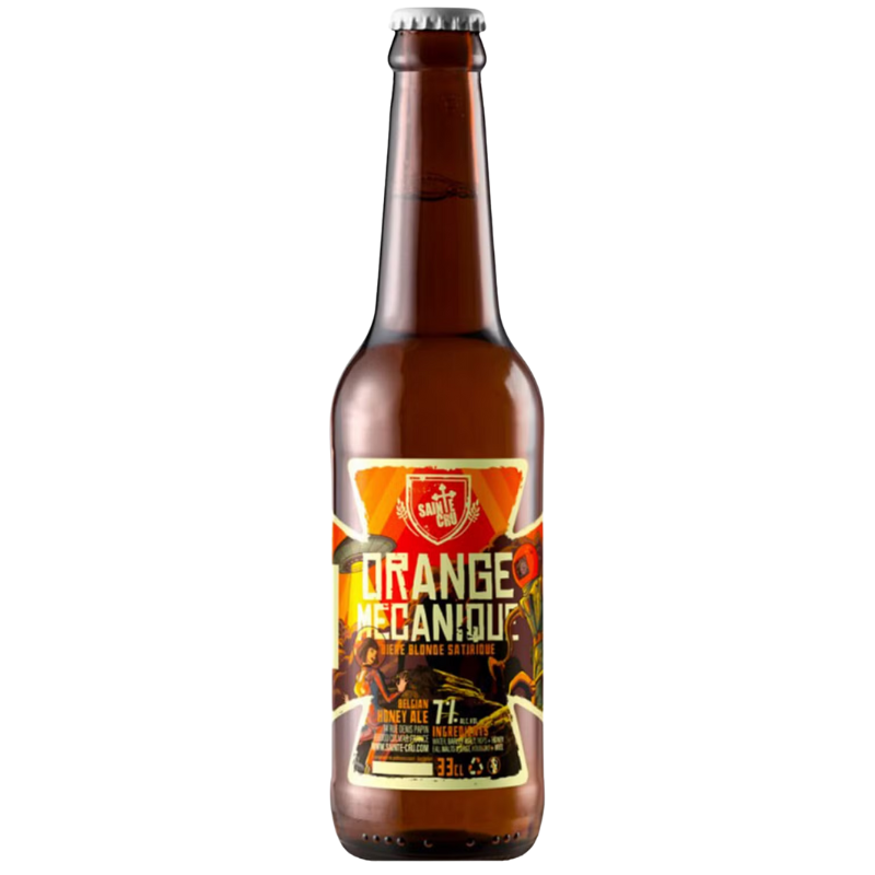 BIERE SAINTE CRU ORANGE MECANIQUE BLONDE 33CL 7% BIERE SAINTE CRU ORANGE MECANIQUE BLONDE 33CL 7%