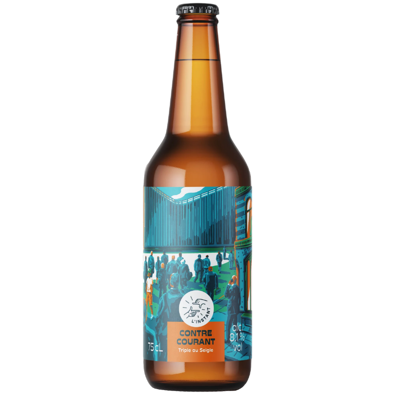 BIERE IDF BRASSERIE L'INSTANT CONTRE COURANT TRIPLE AU SEIGLE BIERE IDF BRASSERIE L'INSTANT CONTRE COURANT TRIPLE AU SEIGLE