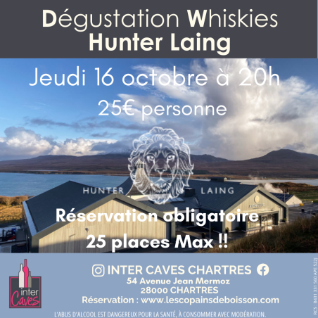 DEGUSTATION " A la découverte des whiskies Hunter Laing"