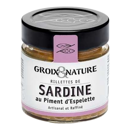 GROIX & NATURE RILLETTES DE SARDINE AU PIMENT D'ESPELETTE 100G