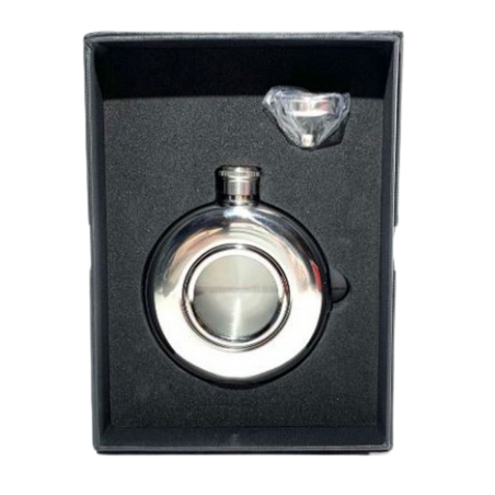 FLASQUE RONDE ENTONNOIR AVEC COFFRET