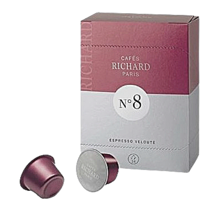 CAFE CAPSULE PREMIUM N°8 VELOUTE BOITE DE 24 CAFES RICHARD