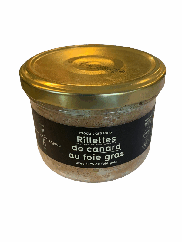 RILLETTES DE CANARD AU FOIE GRAS MAISON ARGAUD 180g