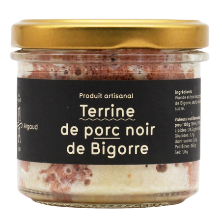 MAISON ARGAUD TERRINE DE PORC NOIR DE BIGORRE BOCAL 190g