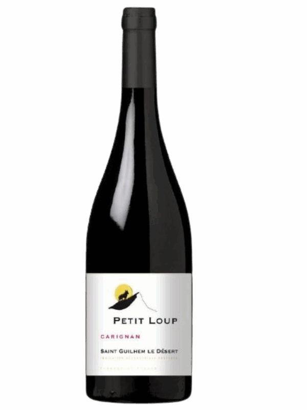IGP SAINT GUILHEM LE DESERT PETIT LOUP CARIGNAN VIGNOBLE DES 3 CHATEAUX ROUGE