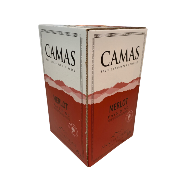 IGP D'OC MERLOT CAMAS ROUGE BIB 10L