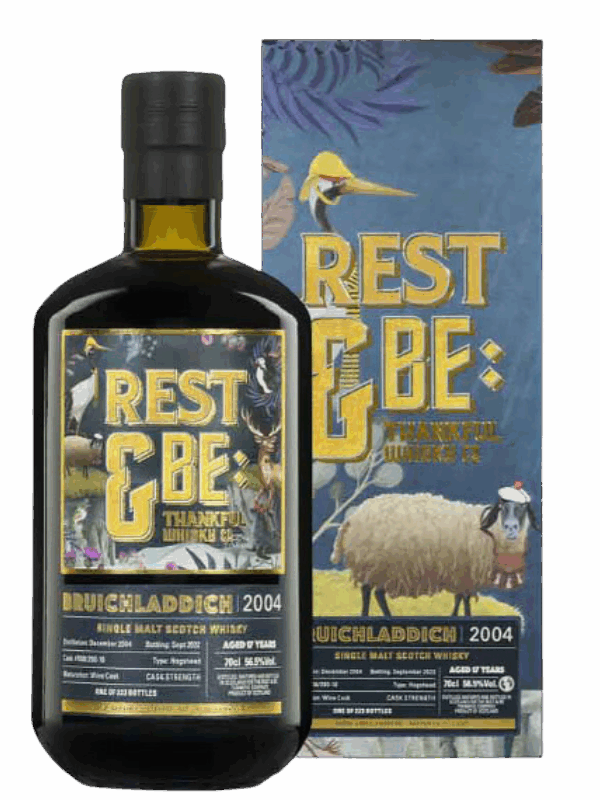 REST & BE THANKFUL 17 ANS 2004 BRUICHLADDICH WINE CASK