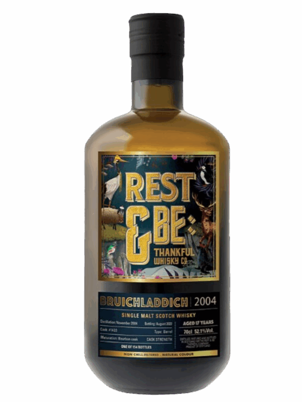 REST & BE THANKFUL 17 ANS 2004 BRUICHLADDICH BOURBON CASK