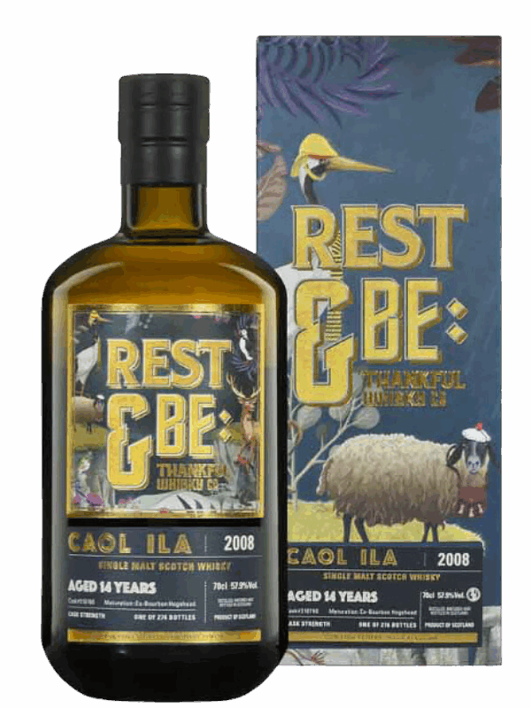 REST & BE THANKFUL 14 ANS 2008 CAOL ILA BOURBON CASK