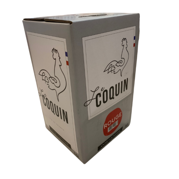 VIN DE FRANCE LE COQUIN ROUGE BIB 10L