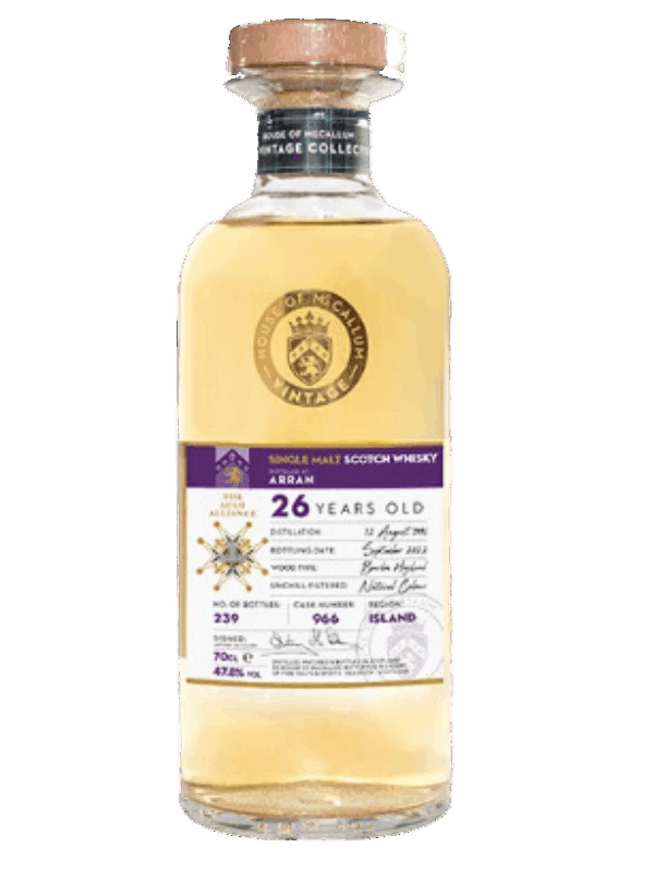 ARRAN SINGLE MALT 26 ANS