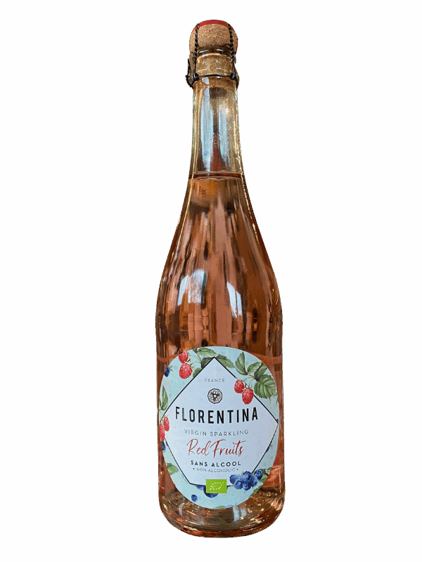 FLORENTINA BOISSON GAZEIFIEE SANS ALCOOL AROMATISEE AUX FRUITS ROUGES CHAVIN BIO