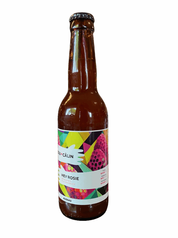 BISOU CALIN HEY ROSIE BIERE BLANCHE A LA FRAMBOISE BIO