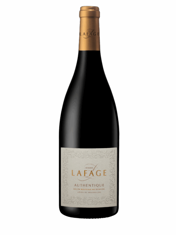 AOP COTES DU ROUSSILLON "CUVEE AUTHENTIQUE " DOMAINE LAFAGE ROUGE