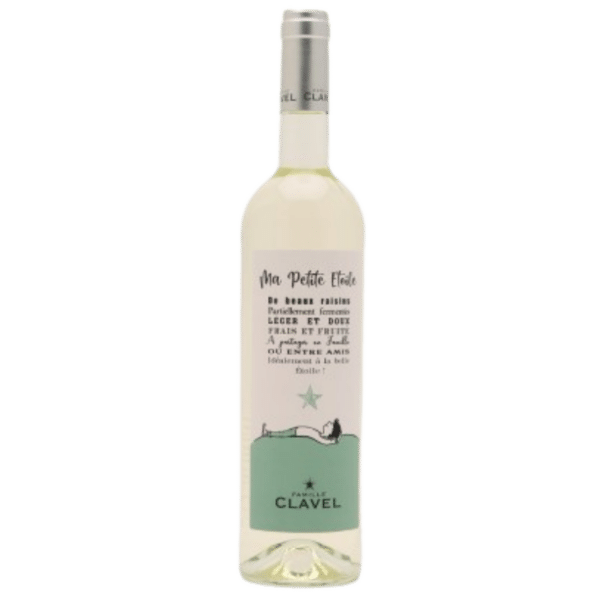 VIN DE FRANCE "MA PETITE ETOILE" DOMAINE DE CLAVEL BLANC DOUX