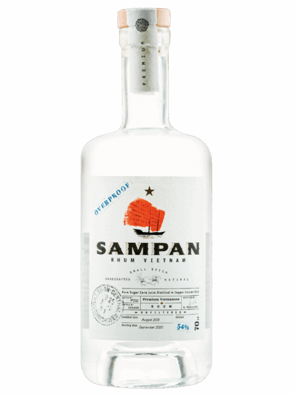 SAMPAN RHUM BLANC OVERPROOF 54%