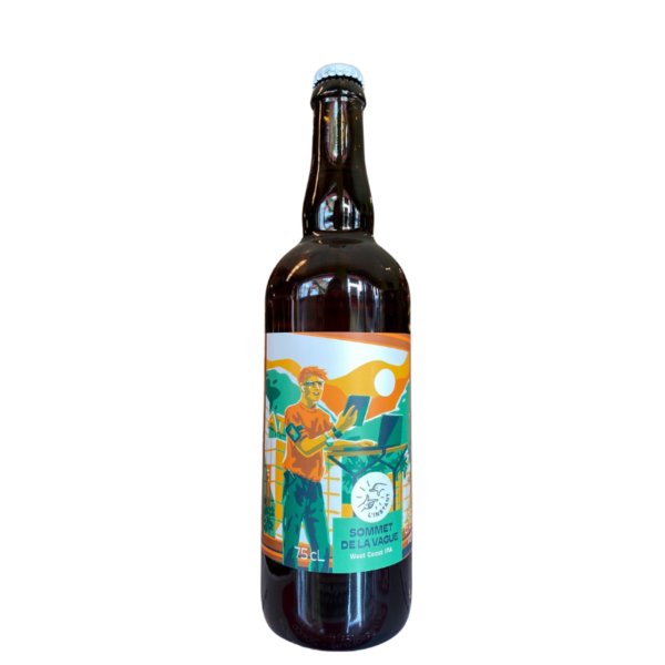 BIERE IDF BRASSERIE L'INSTANT SOMMET DE LA VAGUE WEST COAST IPA 75CL 6.4%