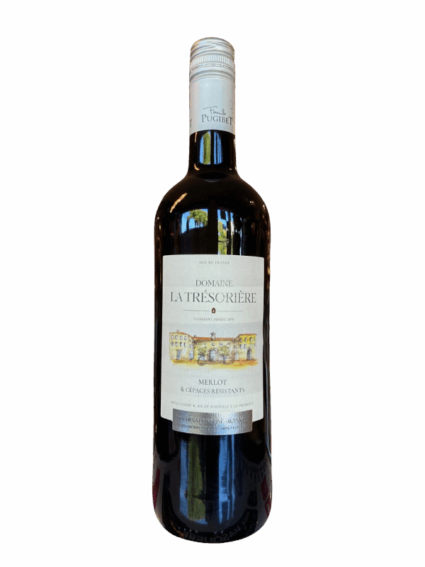 VIN DESALCOOLISE ROUGE MERLOT LA TRESORIERE