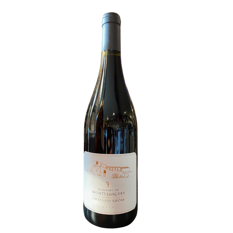 AOP COTES DU RHONE ROUGE DOMAINE DE MONTEZARGUES 2023 BIO
