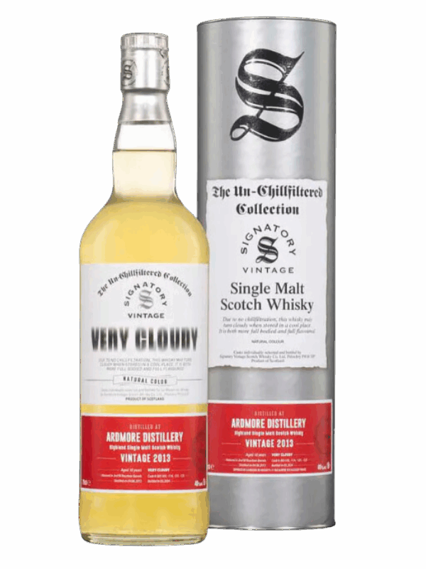 ARDMORE 10 ANS 2013 VERY CLOUDY BOURBON BARREL SIGNATORY VINTAGE