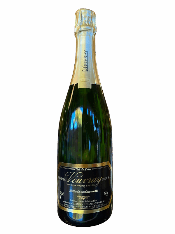 VOUVRAY DEMI SEC METHODE TARDITIONELLE RACAUDERIE