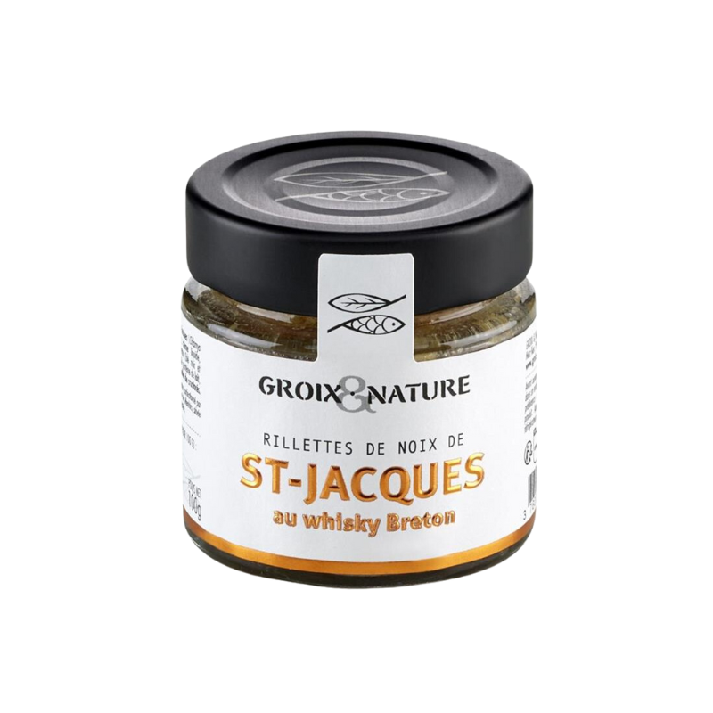 GROIX & NATURE RILLETTES DE NOIX DE ST JACQUES AU WHISKY BRETON 100G