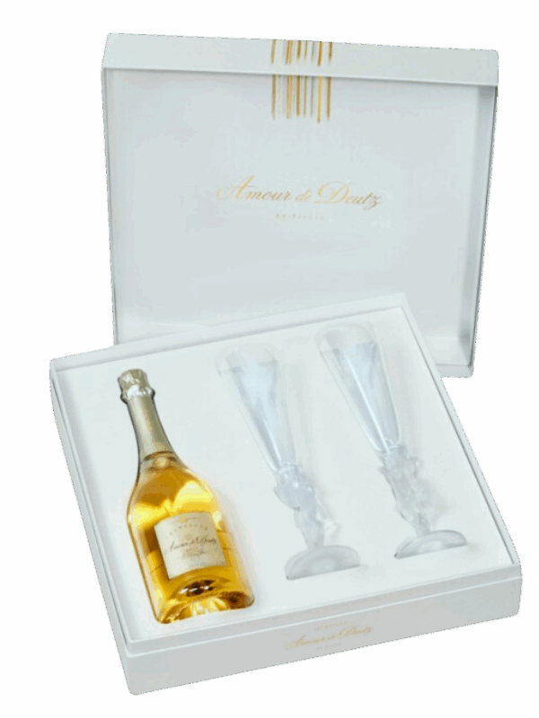 AOP CHAMPAGNE DEUTZ AMOUR DE DEUTZ 2013 COFFRET 2 FLUTES 75 cl