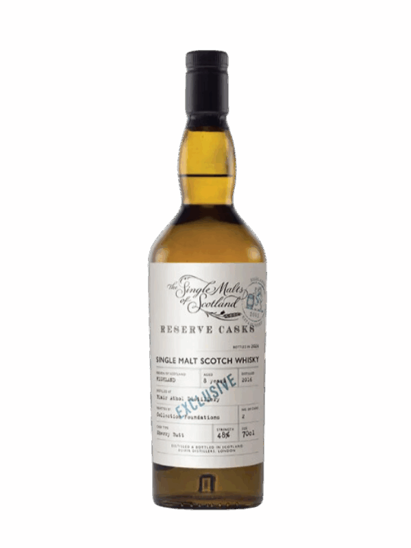 BLAIR ATHOL 8 ANS 2016 SHERRY EXCLUSIVE FOUNDATIONS ELIXIR DISTILLERS