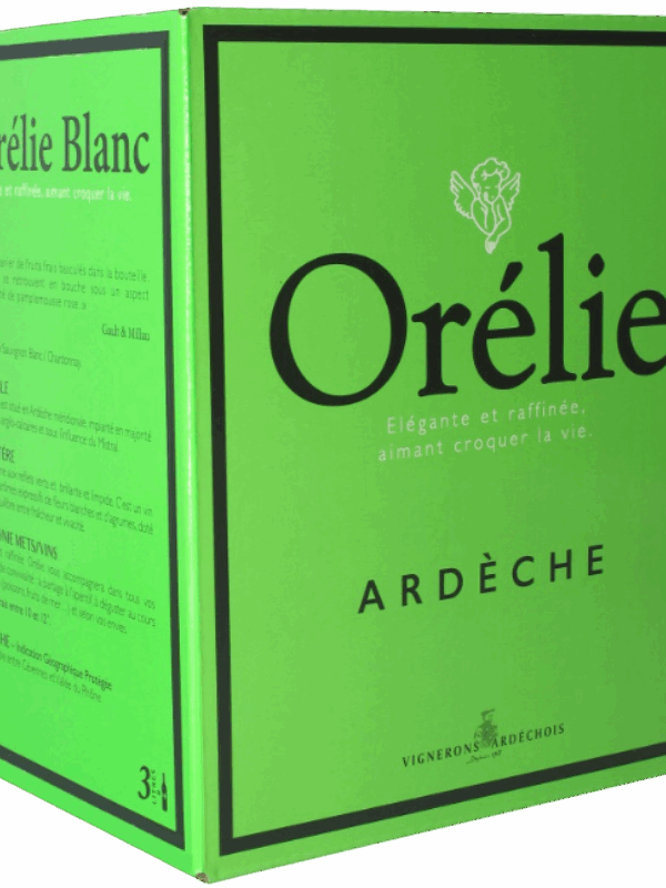 BIB 3 L IGP ARDECHE BLANC LE CUBE ORELIE SAUVIGNON/CHARDONNAY