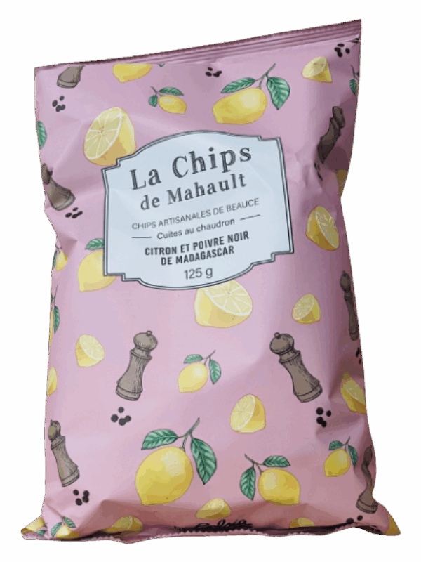 BELSIA CHIPS Citron Poivre "Mahault" 125G