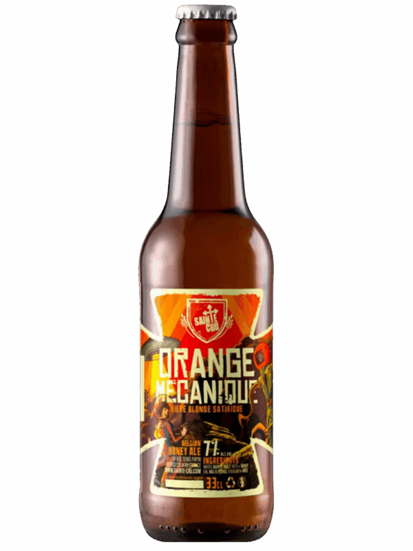 BIERE SAINTE CRU ORANGE MECANIQUE BLONDE 33CL 7%