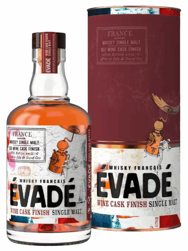 WHISKY FRANCE SINGLE MALT EVADE RED WINE CASK SERIE LIMITEE