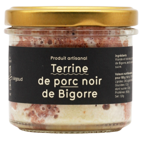 MAISON ARGAUD TERRINE DE PORC NOIR DE BIGORRE BOCAL 100g