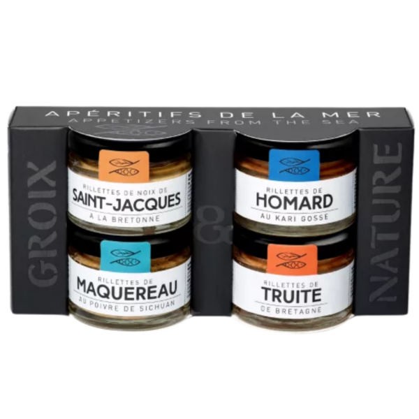 GROIX & NATURE COFFRET MINI RILLETTES DE LA MER 4*30G