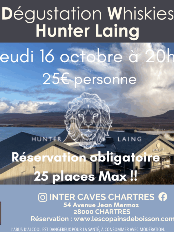 DEGUSTATION " A la découverte des whiskies Hunter Laing"