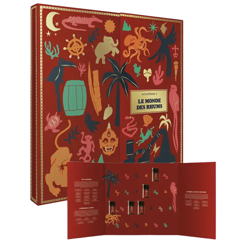 CALENDRIER DE L'AVENT Le Monde des Rhums Coffret 25 x 2cl
