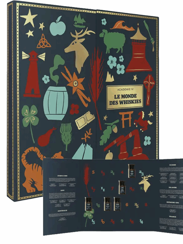 CALENDRIER DE L'AVENT Le Monde des Whiskies Coffret 25 x 2cl